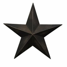 Country Dimensional Steel Metal Barn Star Wall Decor Antique Black Matte Finish  - £5.40 GBP+