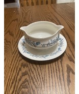 Theodore Haviland New York China Clinton Round Gravy Boat w/ Underplate 7&quot; - $17.57