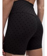 SHIPS TODAY LULULEMON ALIGN HIGH RISE SHORT 6” FLOCKED~POLKA FLOCK BLACK... - $139.95