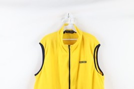 Vtg 90s Polo Golf Ralph Lauren Mens XL Spell Out Full Zip Fleece Vest Jacket USA - £47.43 GBP