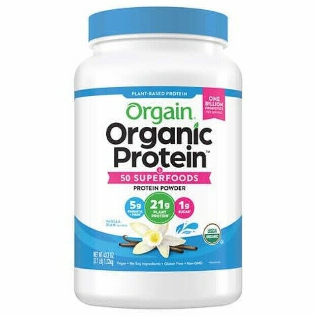 Primary image for Organic Protein and Superfoods Plant Based Protein Powder, Vanilla Bean, 2.7 lbs