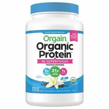 Organic Protein and Superfoods Plant Based Protein Powder, Vanilla Bean, 2.7 lbs - £58.99 GBP