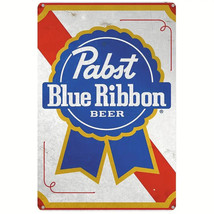 Pabst Blue Ribbon Beer Vintage 12&quot; x 8&quot; Metal Sign NEW! - £7.03 GBP