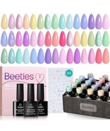 Beetles 23Pcs Nail Polish Kit Spring Summer Pastel Paradise Macaron Colo... - £40.05 GBP