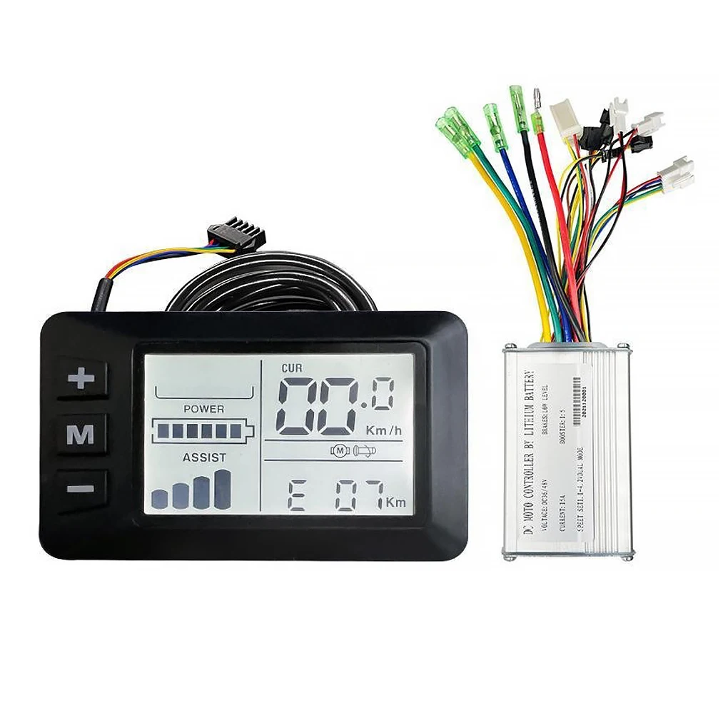 36V 48V E-bike Controller Brush-less Motor LCD Display Panel Electric Bike Repla - £151.25 GBP