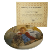 Little Orphan Annie Collectors Plate Annie and Sandy Numbered KNOWLES Signed COA - £27.49 GBP