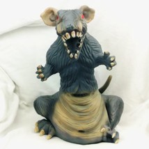 Vintage Large 16&quot; Foam Rubber Rat Halloween Prop Red Eyes No Whiskers - $22.95