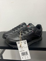 Reebok CL LTHR Sneaker Black US Infant Size 9 - $32.71