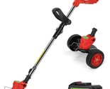 Cordless Weed Eater String Trimmer, 3-In-1 Lightweight Push Lawn Mower A... - £71.10 GBP