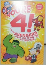Hallmark HKB 526 3 MARVEL Avengers Youre 4 Birthday Card with Magnets Pkg 4 image 2