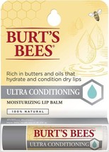 Burt&#39;s Bees Ultra Conditioning Moisturizing Lip Balm, Lip Moisturizer Rich in - £7.03 GBP