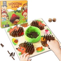 Montessori Wooden Toys Hedgehog Board Game for 3 Year Old Fine Motor Hedgehog To - £32.82 GBP