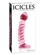 Icicles No. 28 Hand Blown Glass - Clear W/ridges - £32.99 GBP