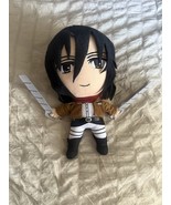Attack on Titan Mikasa Ackerman Plush Figure 12” Anime Stuffed Toy - $17.90 CAD