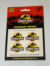 NOS Jurassic Park Temporary Tattoos New In Package Vintage Dinosaur Logo - $4.50
