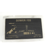 Denver Flight Service Station Commemorative Marble Paperweight Plaque 19... - $18.60