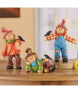 3 Pc. Thanksgiving Harvest Scarecrow Shelf Sitters Figurines Mantel Fall... - $376.08 MXN