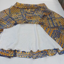 Ruby Rd. RN#107680 Women's Yellow/Blue Pleated Pull-On Skirt Size 16 image 13