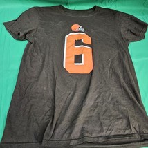 Fanatics NFL Cleveland Browns Crew Neck T-shirt MAYFIELD 6 Unisex Size Medium - $9.69