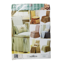 Simplicity 4094 Christopher Lowell Sewing Pattern Chair Slipcovers Uncut - £11.09 GBP