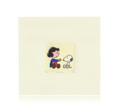 Snoopy Lucy Artwork Sowa &amp; Reiser #D/500 Hand Painted Peanuts Cookies - $74.95