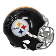 Joe Greene Autographed &quot;HOF 87&quot; Steelers Full Size Speed Helmet Beckett - £308.63 GBP