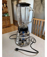 Osterizer Beehive Custom Chrome Blender Vintage Model 462 Tested Glass R... - $39.99