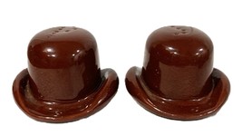 Vintage 1940s Brown Derby Hats Salt &amp; Pepper Shakers by Hollywood California  - £84.59 GBP