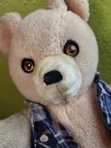VINTAGE Knickerbocker Toys Teddy Kuddles Tan Panda 50s 60s Plush Stuffed Animal - £55.21 GBP