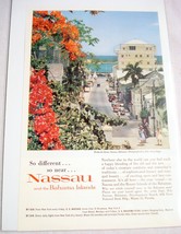 1960 Nassau and the Bahamas Tourism Color Ad So Different...So Near... - £6.26 GBP