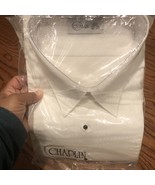 Men’s Button down Chaplin Tuxedo  White Shirt 2XL (32-33) New - $17.82