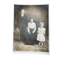 Antique Vintage Family Photo Photograph 1900’s 8.25&quot;x6&quot; - £19.02 GBP