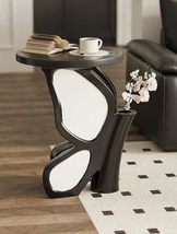 Luxury Butterfly Accent Side Table  Vintage Style End Table with Built-... - $399.00
