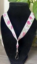 Pink Roses 18” Ribbon Lanyard - $13.85