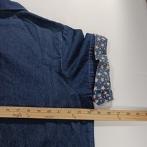 Original TY Wear RN#61804 Women’s Blue Cotton Denim Short Sleeve Shirt Size 16W image 5