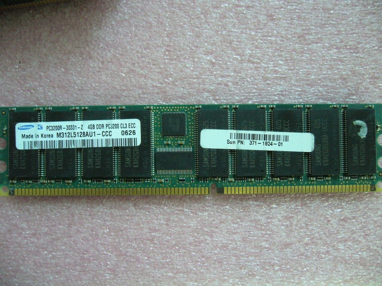 4GB DDR PC3200R-30331-Z ECC Registered Server memory SUN PN 3 - $69.00