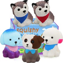 Jumbo Squishy Toy Squishies Dog 5 Pack Scented Squishies Party Supplie - £24.03 GBP