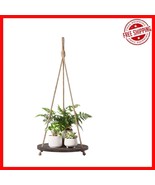 Vintage Round Floating Plant Shelf with Durable Jute Rope - Stylish Home... - $609.43 MXN