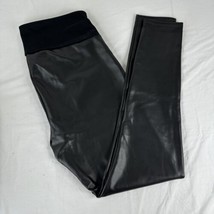 Assets By SPANX Women&#39;s  Faux Leather Leggings Black Size 1X High Rise Nice!! - £49.60 GBP