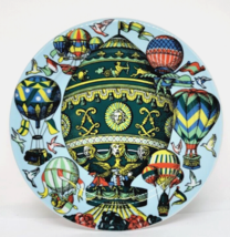 BOPLA Switzerland Dinner Plate 11&quot; Hot Air Balloons Blue VOYAGER Series - £47.16 GBP