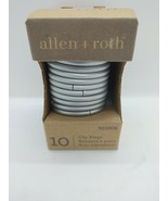 allen+roth 1&quot;-1.25 In. 10 curtain ring clips satin nickel - $12.65