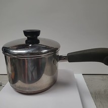 Vintage Revere Ware 1.5 Qt Quart Saucepan Pot With Lid Copper Bottom Used - $15.00