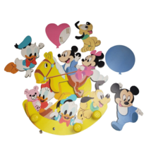 Vintage 1984 Walt Disney Babies Nursery Wall Decor Mickey Minnie Donald ... - $19.34