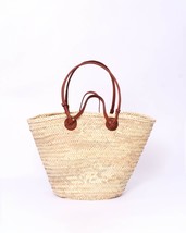 Timeless Elegance: Moroccan Basket Handbag for Market Treasures - £54.72 GBP