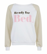 $145 WILDFOX Sleepwear &quot; Ready For Bed &quot; FLEECE Sweatshirt COTTON Blend ... - $102.56