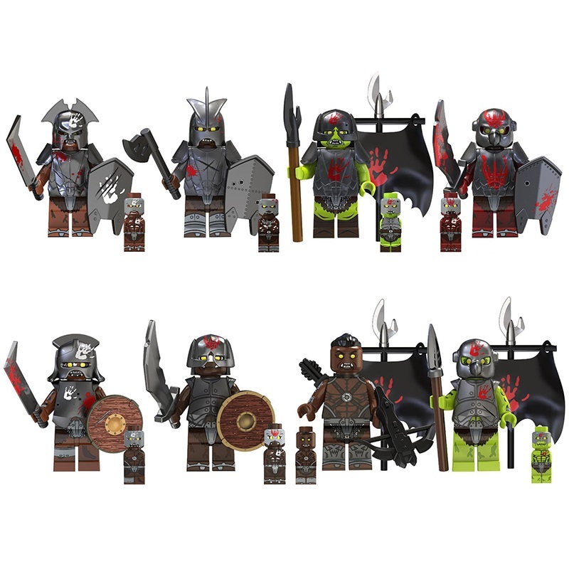 Primary image for The Lord of the Rings Uruk Warriors Uruk-hai Scouts 8pcs Minifigures Bricks Toy