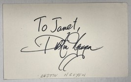An item in the Entertainment Memorabilia category: Dustin Nguyen Signed Autographed 3x5 Index Card