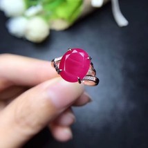 [MeiBaPJ Natural New Burning Ruby Gemstone Fashion Ring for Women Real 925 Sterl - £78.37 GBP