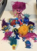 Troll Figures Lot of 13 Trolls Toys T3 - £10.24 GBP