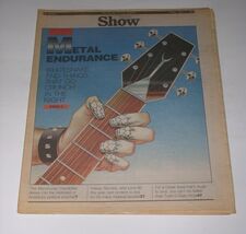 Whitesnake David Coverdale Show Newspaper Supplement 1988 Cover Concert ... - $24.99